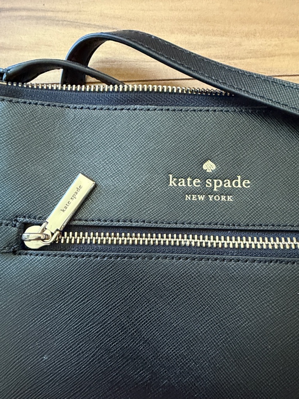 kate spade Black Saffiano Crossbody with Gold Hardware - Picture 3 of 3